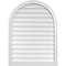 Ekena Millwork Round Top Surface Mount PVC Gable Vent w/ 2"W x 1-1/2"P Brickmould Frame, 30"W x 40"H GVPRT30X4002SN - alternate 1
